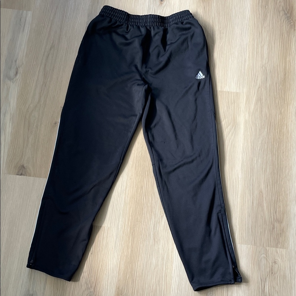 Adidas - Boys Black Athletic Pants Size L